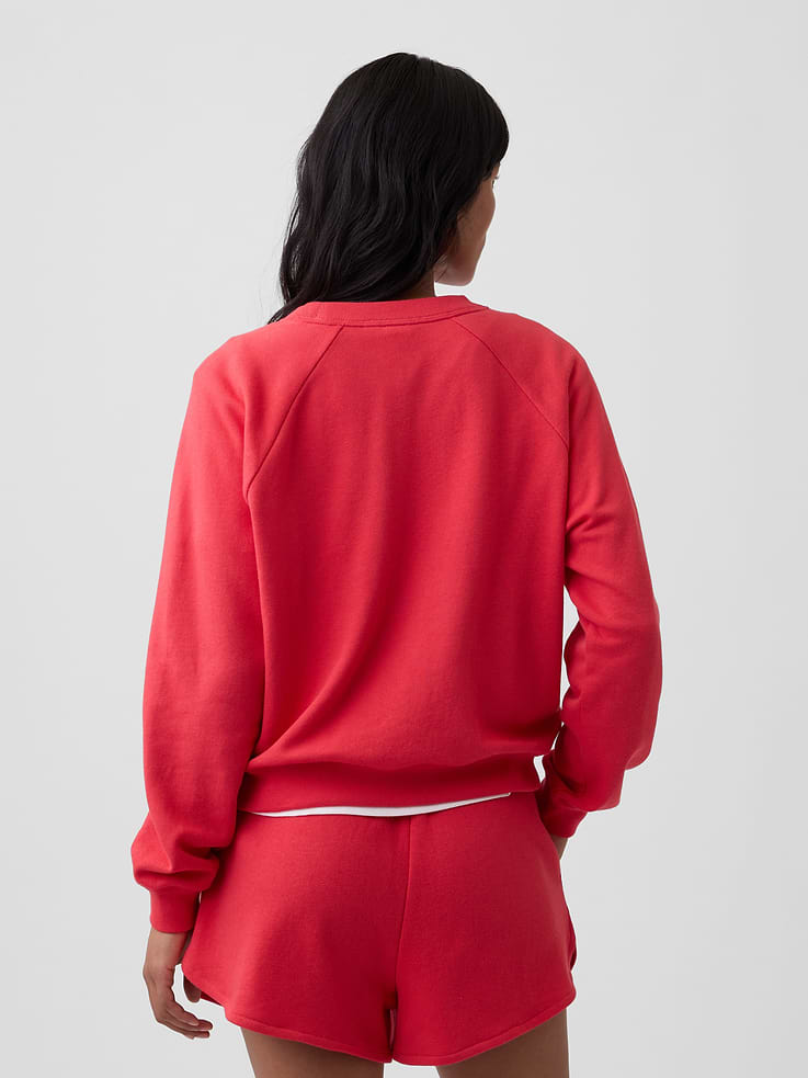 Image 2 of 5, Relaxed French Terry Crewneck Sweatshirt