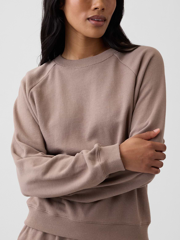 Relaxed French Terry Crewneck Sweatshirt