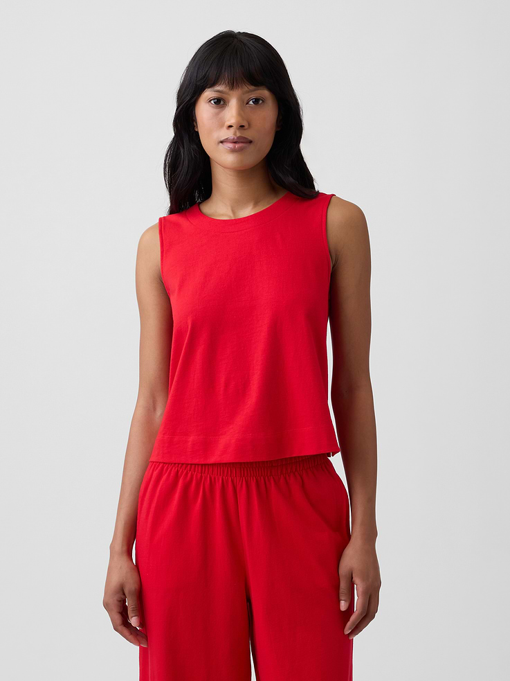 Image number 1 showing, Crewneck Shell Tank Top