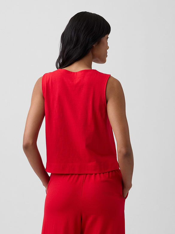 Crewneck Shell Tank Top