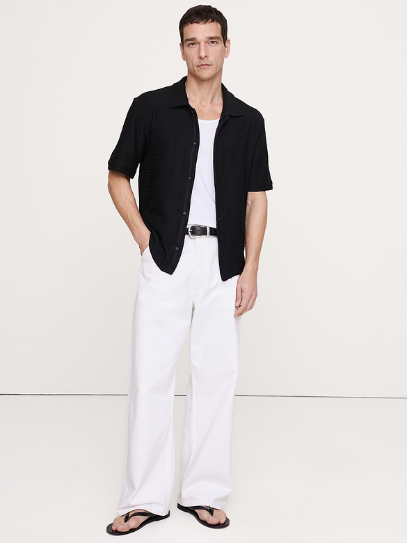 Knit Twill Resort Shirt