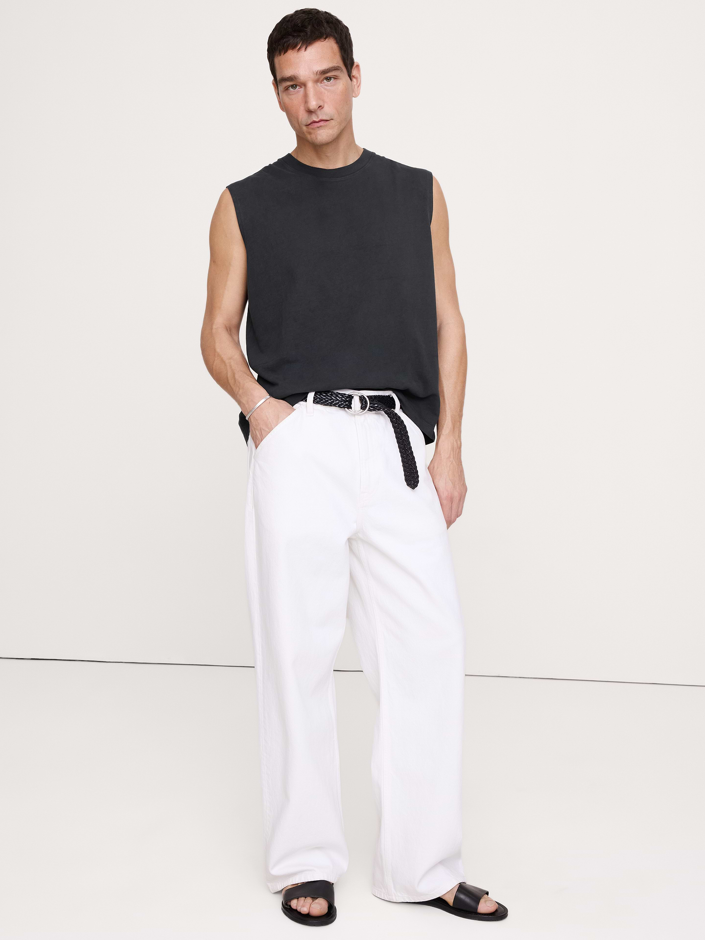 Image number 1 showing, Sueded Cotton Tank