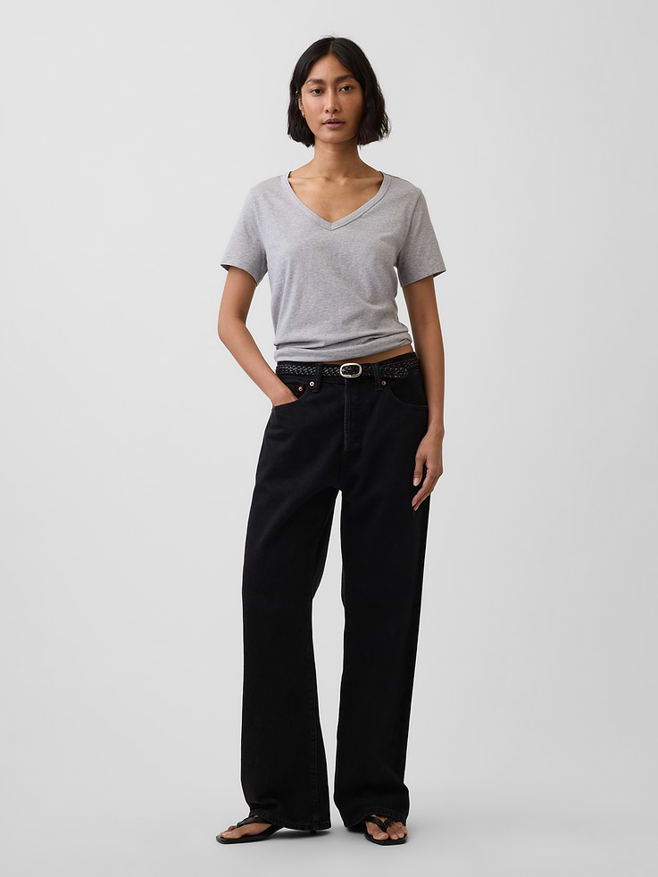 Image number 3 showing, Organic Cotton VintageSoft V-Neck T-Shirt