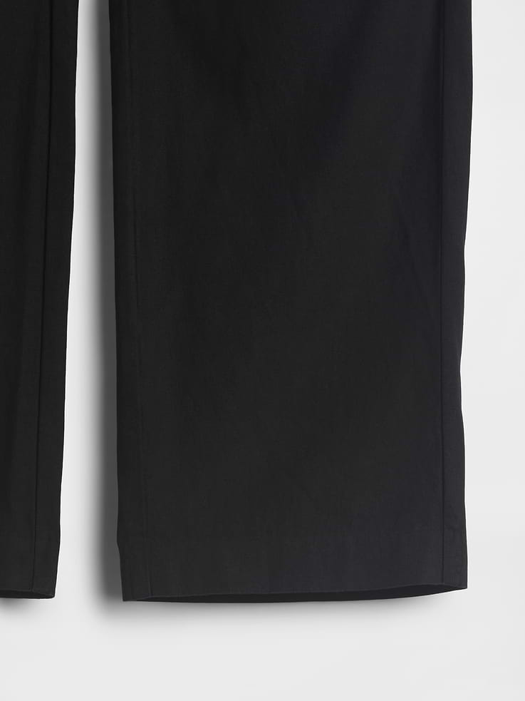 Image number 8 showing, Linen-Blend Relaxed Straight Ankle Pants