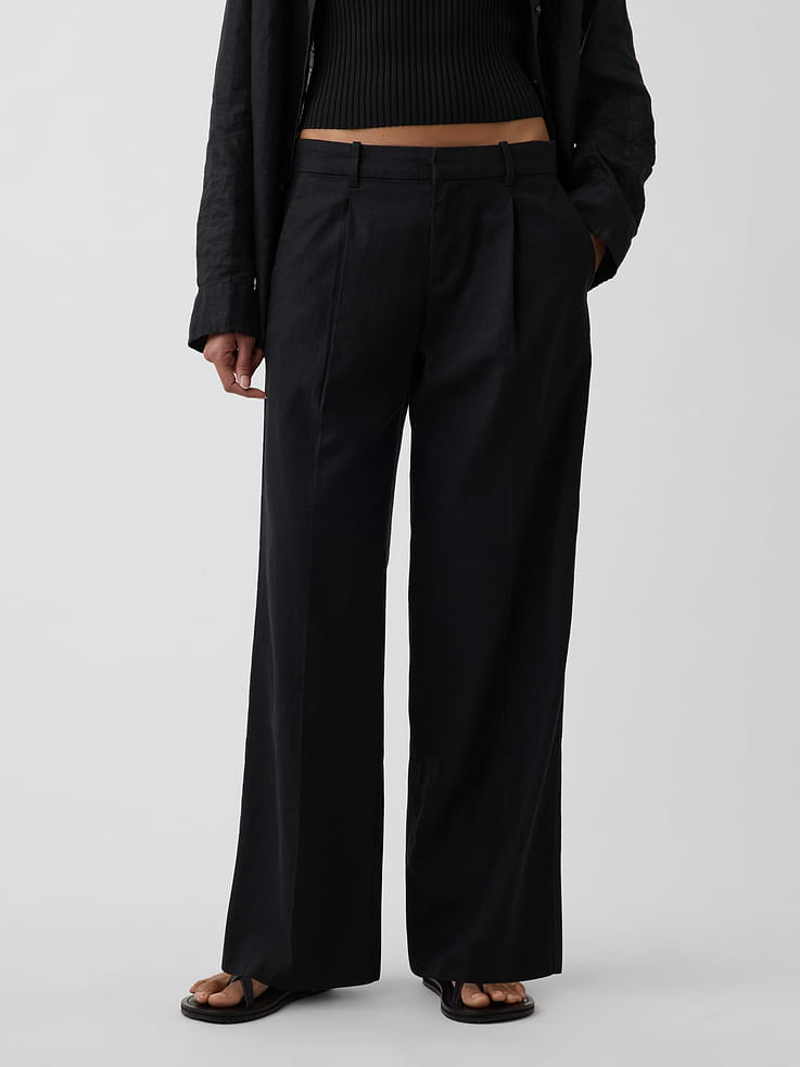 Image number 2 showing, 365 Low Rise Linen-Blend Trousers