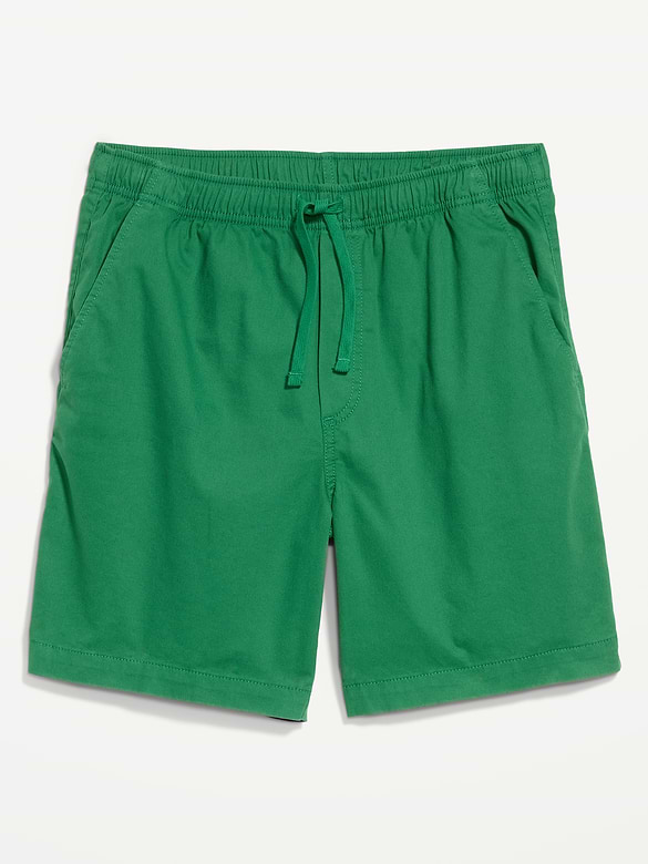 Short de jogging en sergé, entrejambe de 18 cm