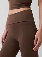 L'image numéro 4 présente Leggings légèrement évasés à taille repliable GapFit