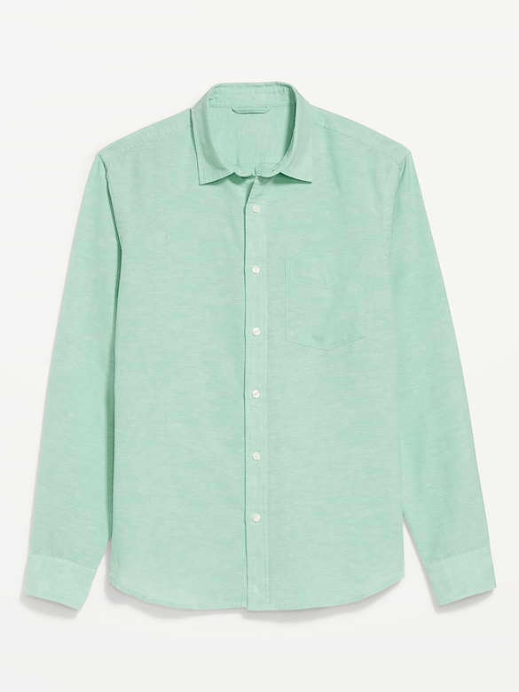 Classic Fit Linen-Blend Shirt
