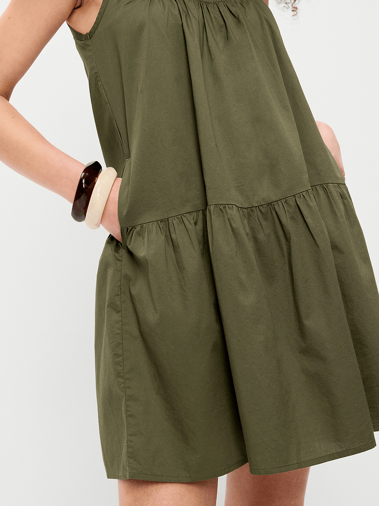 Image number 6 showing, Drop-Waist Swing Mini Dress