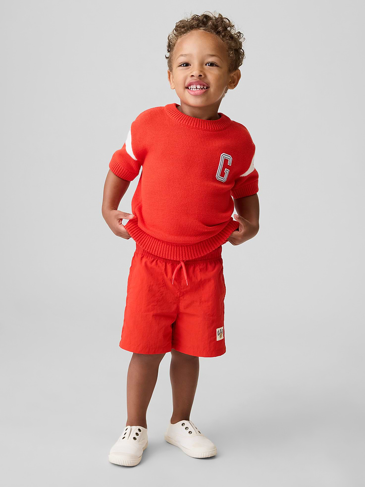 Image number 1 showing, Baby & Toddler Varsity Logo Sweater Shirt