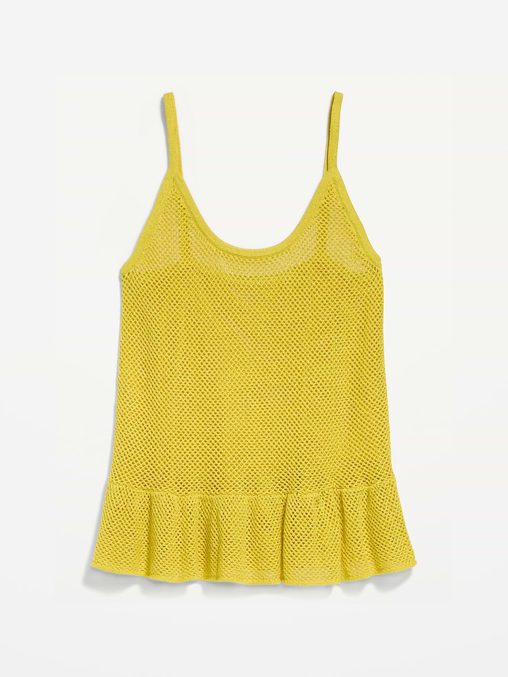 Image number 4 showing, Metallic Peplum Tank Top