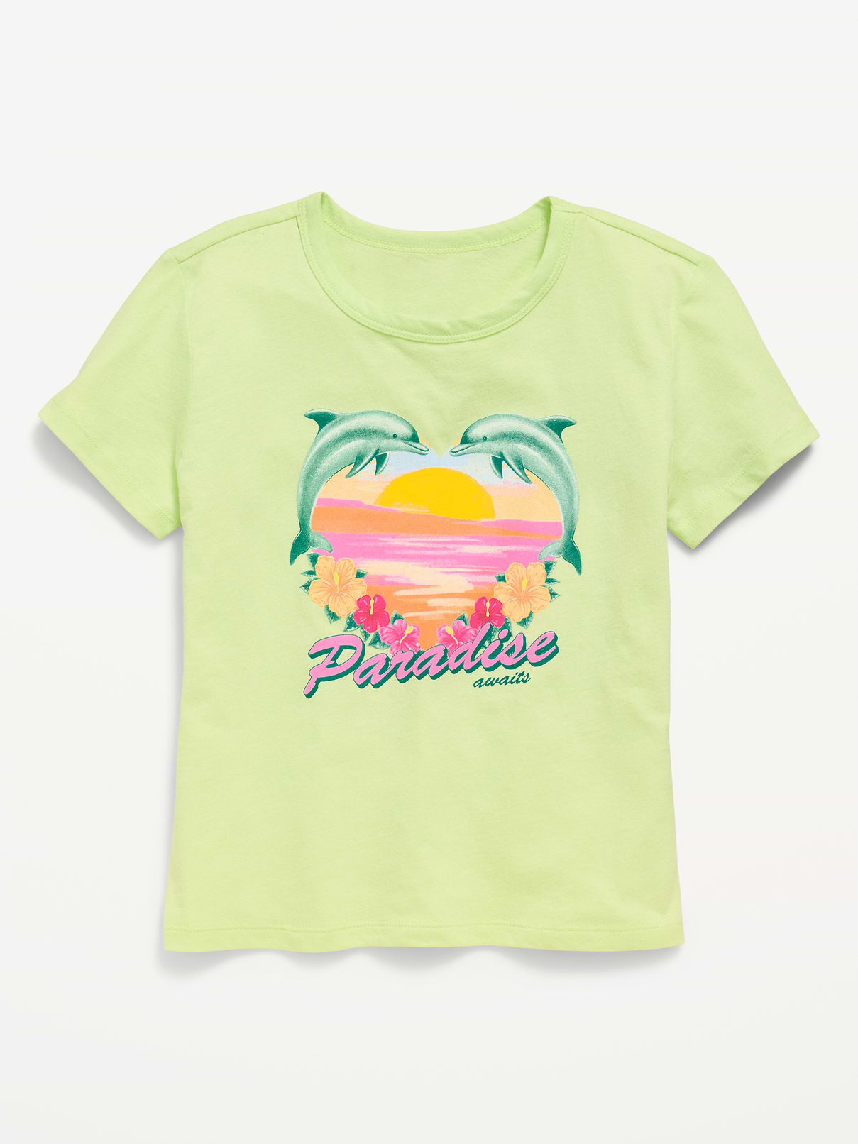 Image number 1 showing, Short-Sleeve Graphic T-Shirt for Girls