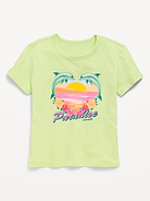 Image number 1 showing, Short-Sleeve Graphic T-Shirt for Girls