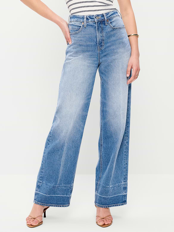 Extra High-Waisted Wide-Leg Jeans