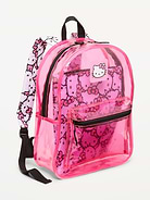 Image 1 of 2, zip-top closure, canvas handle, padded shoulder straps with adjustable buckles, exterior zippered pouch compartment, removable interior sleeve, © 2026 SANRIO CO. LTD. Used Under License, Product #896293