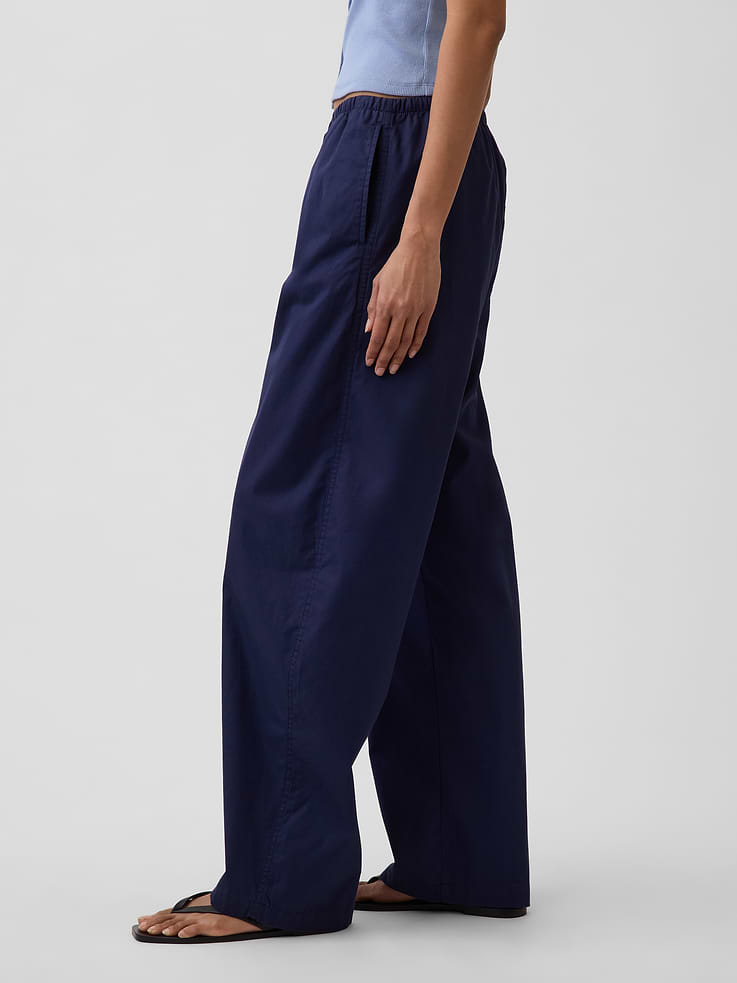Image number 3 showing, Poplin Easy Barrel Pants