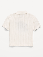 Image number 3 showing, Oversized Collared Graphic Sweater for Toddler Boys