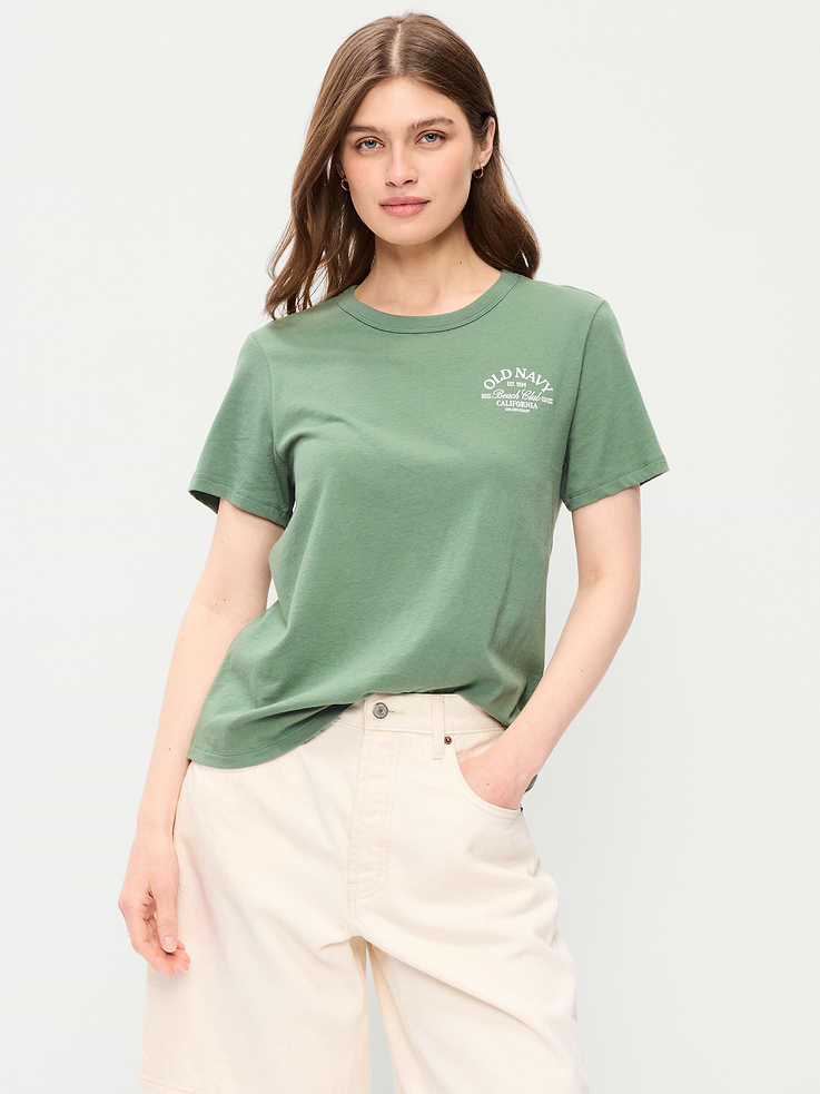 Image number 1 showing, EveryWear Crew-Neck Logo-Graphic T-Shirt