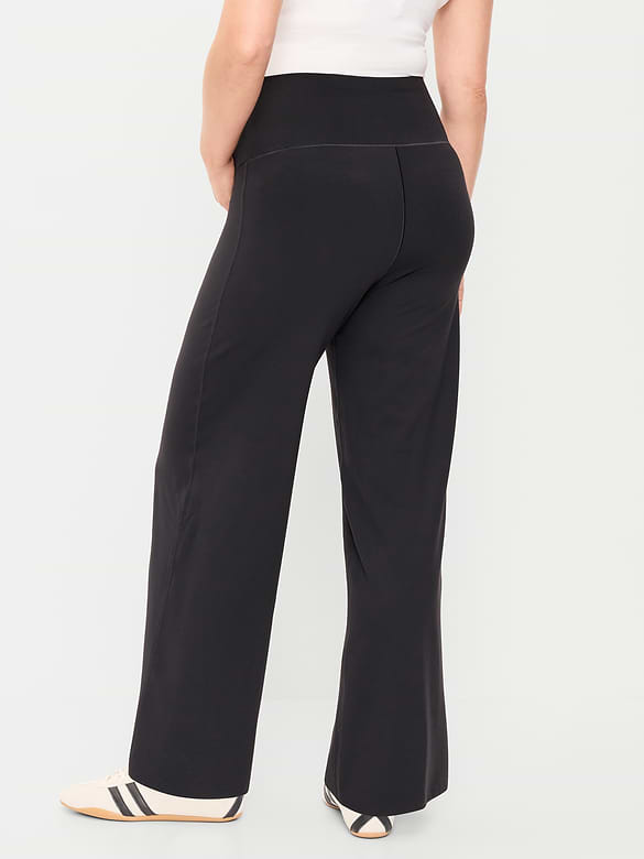 Maternity Full-Panel StudioSmooth Wide-Leg Pants