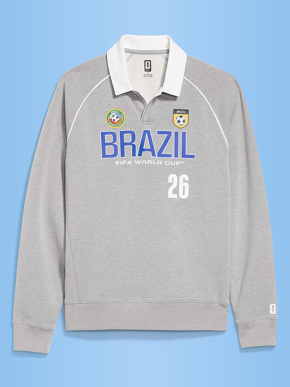 FIFA World Cup 26™ Brazil Dynamic Fleece Collared Graphic Sweatshirt for Men