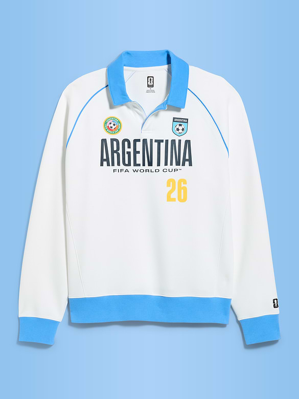 Image number 3 showing, FIFA World Cup 26™ Argentina Dynamic Fleece Collared Graphic Sweatshirt for Men