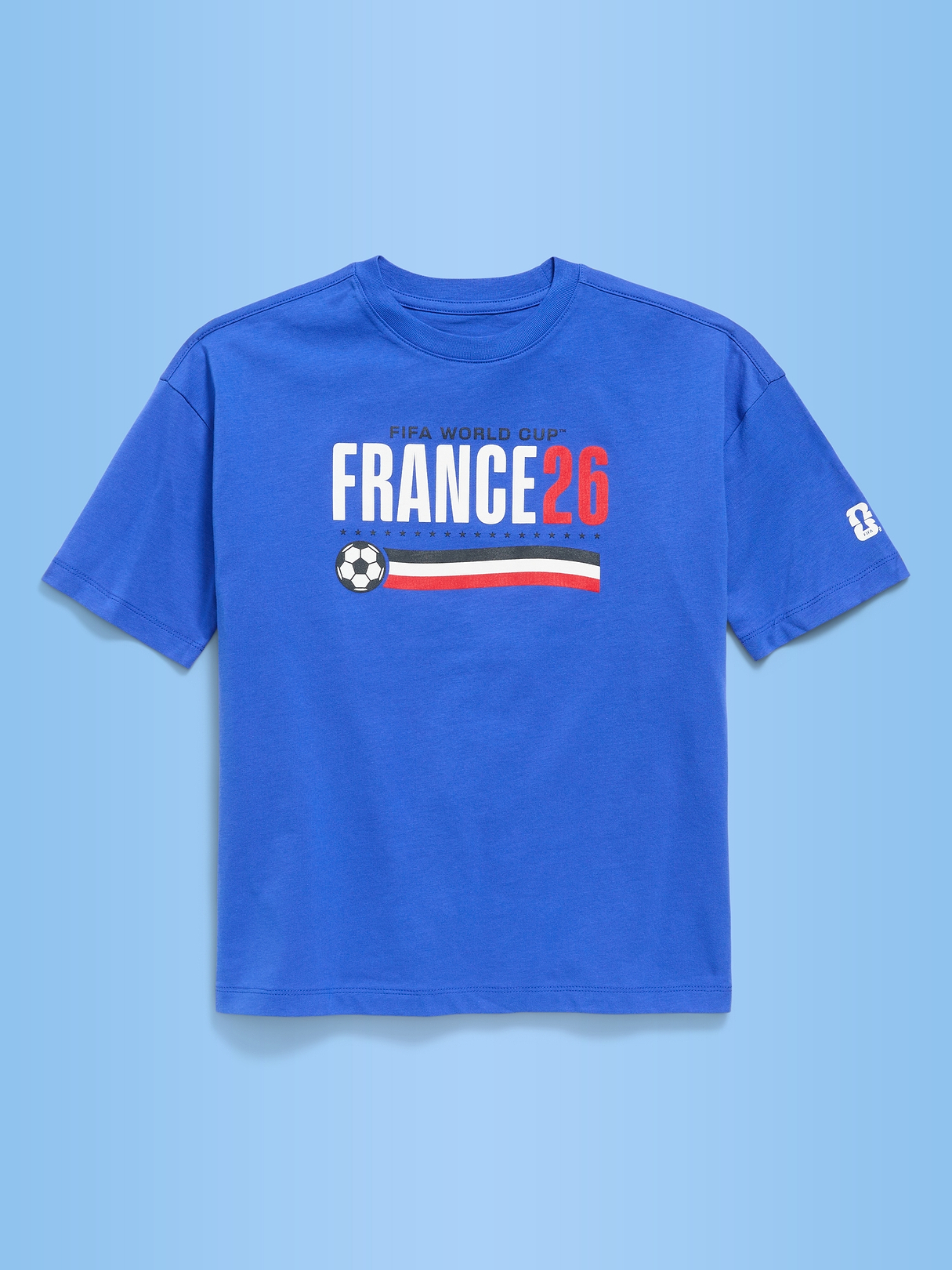 FIFA World Cup 26™ France Oversized Graphic T-Shirt for Boys | Old