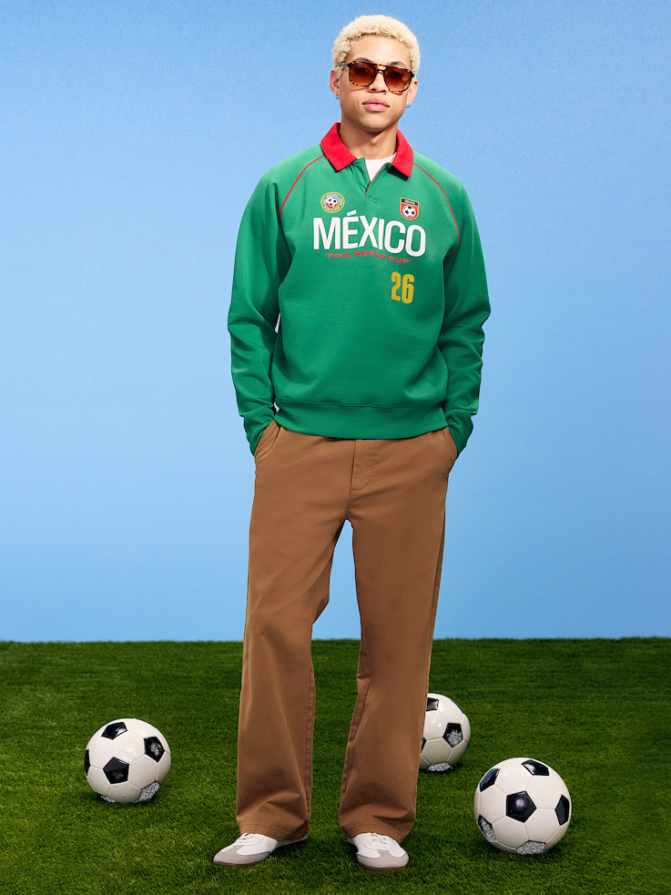 Image number 1 showing, FIFA World Cup 26™ Mexico Dynamic Fleece Collared Graphic Sweatshirt for Men
