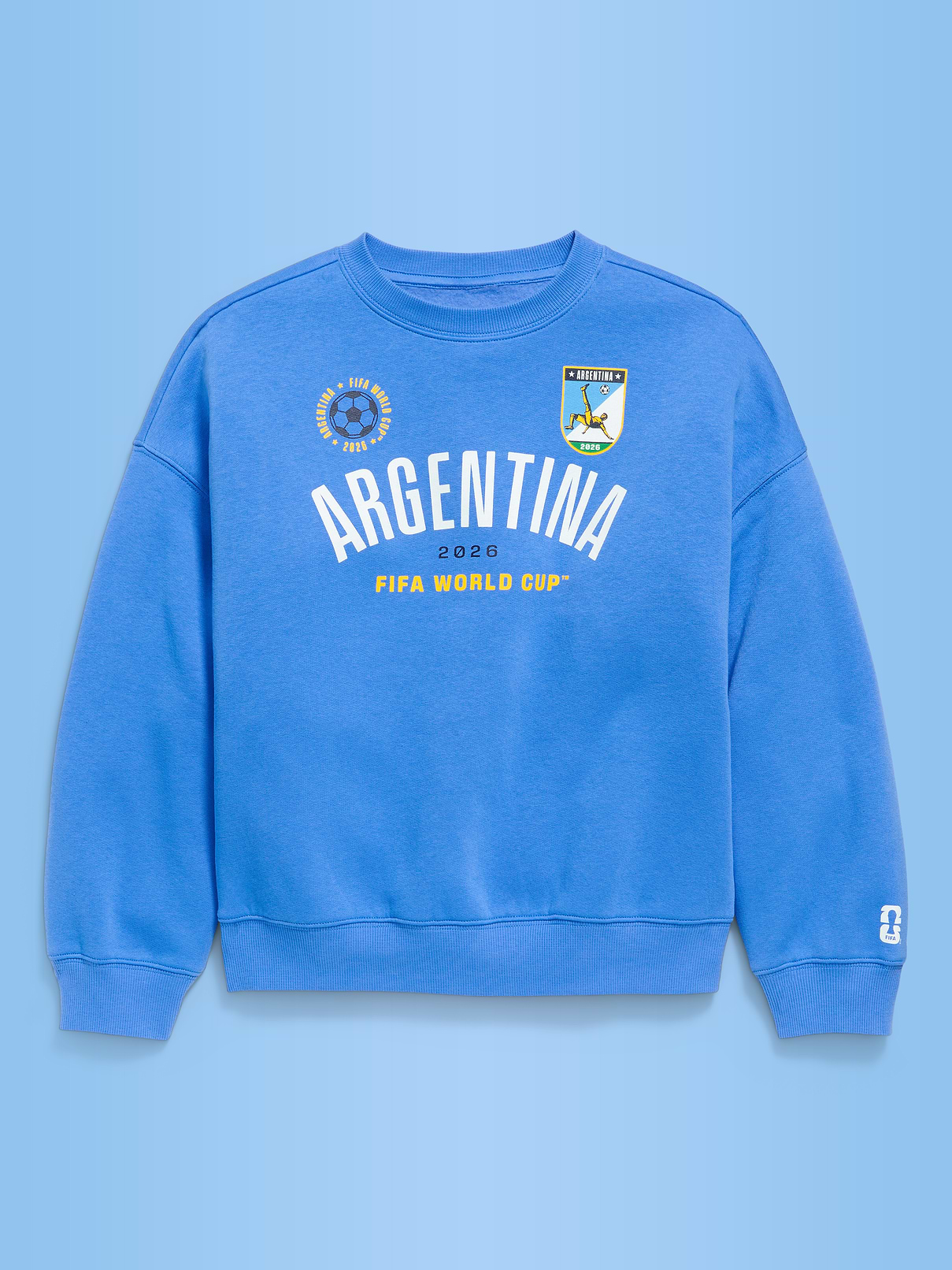 Image number 3 showing, FIFA World Cup 26™ Argentina Oversized Graphic Tunic Sweatshirt for Girls