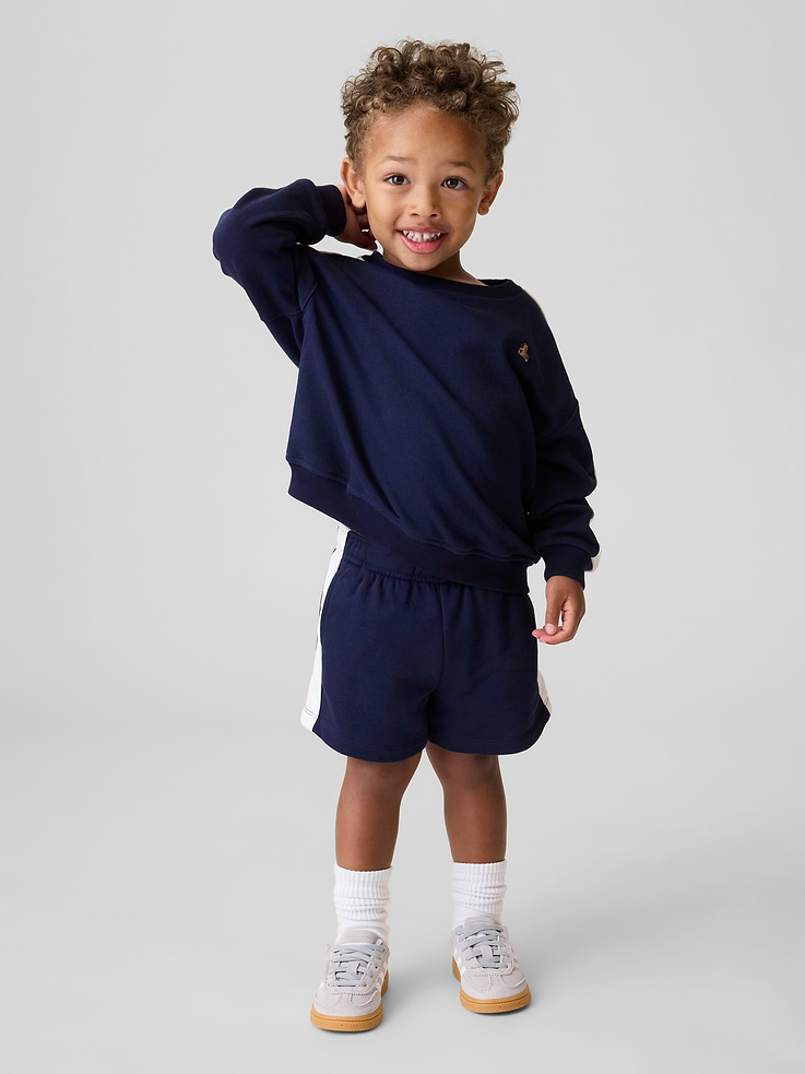 Image number 1 showing, Baby & Toddler VintageSoft Terry Stripe Outfit Set