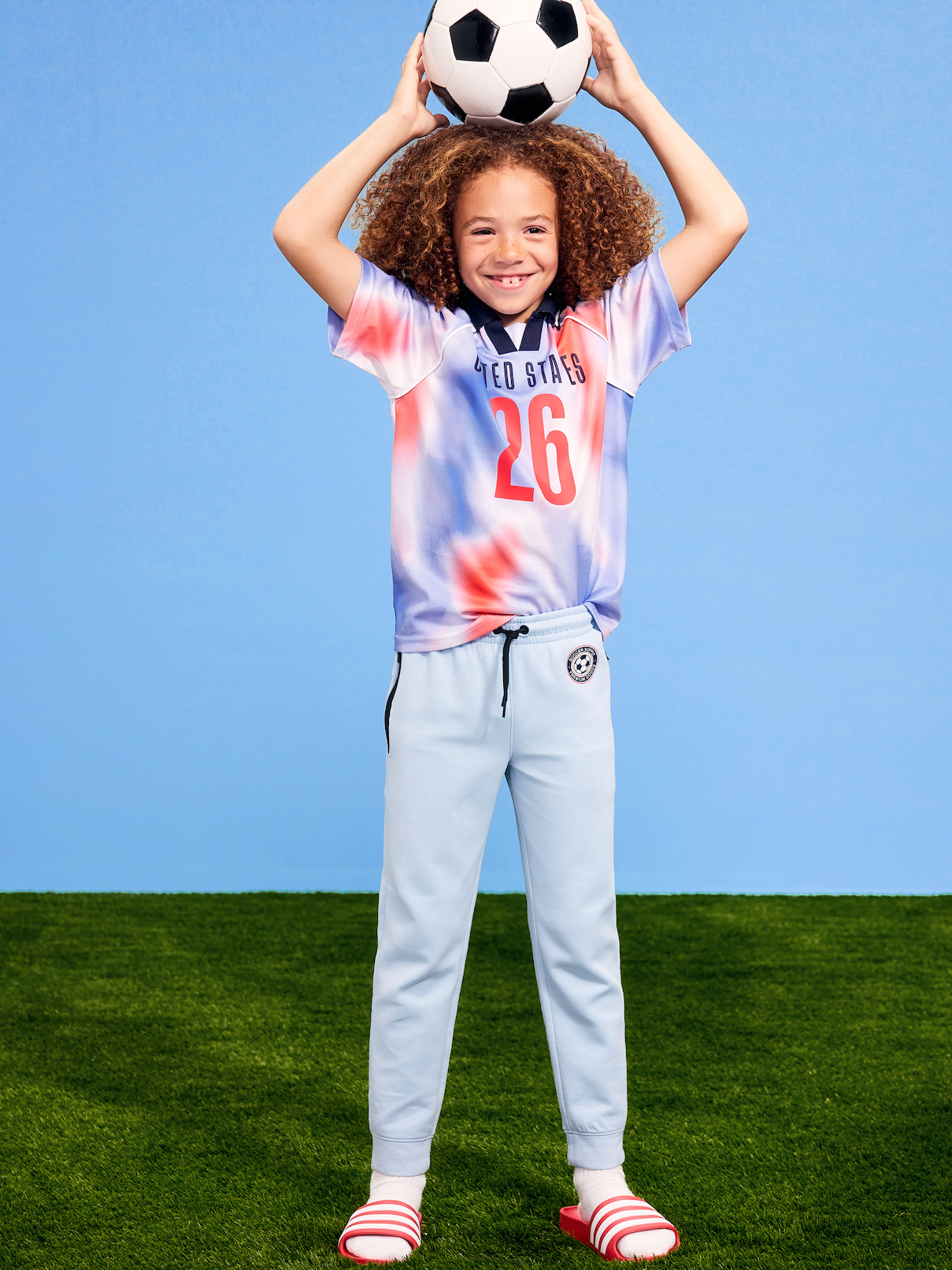 Image number 1 showing, Dynamic Fleece USA Jogger Sweatpants for Boys