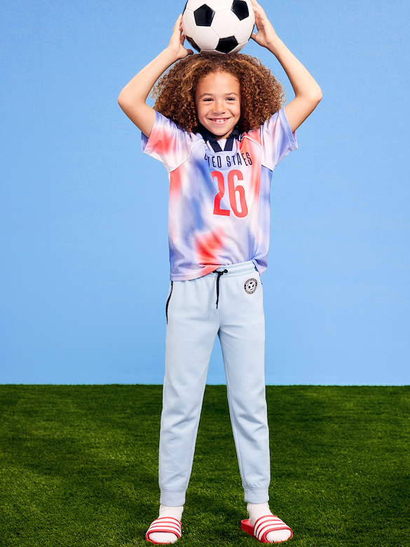 Pantalon de jogging en Molleton dynamique à imprimé de soccer pour garçon