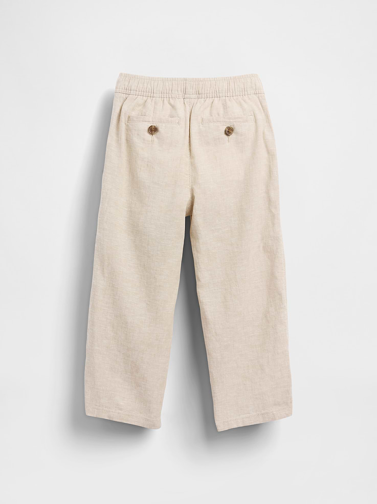 Image number 3 showing, Baby & Toddler Linen-Cotton Pull-On Pants
