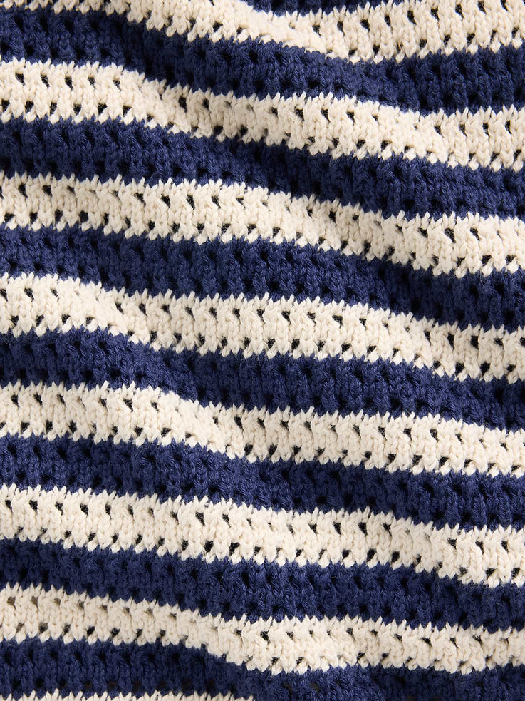 L'image numéro 5 présente Jupe-short confort courte en tricot crocheté 100 % coton