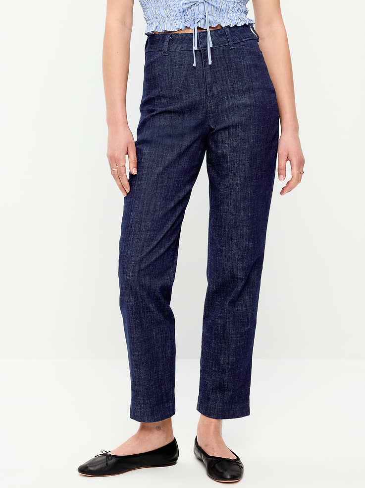 Image number 2 showing, High-Waisted Pixie Straight Pants