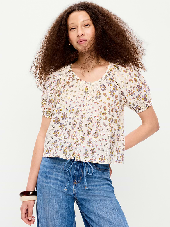 Airy Button-Down Top