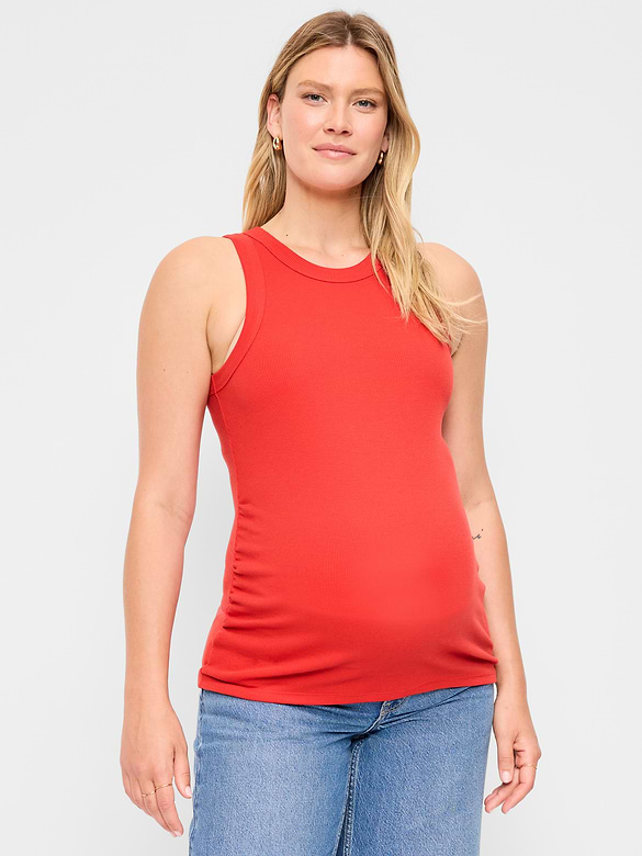 Maternity High-Neck Tank Top