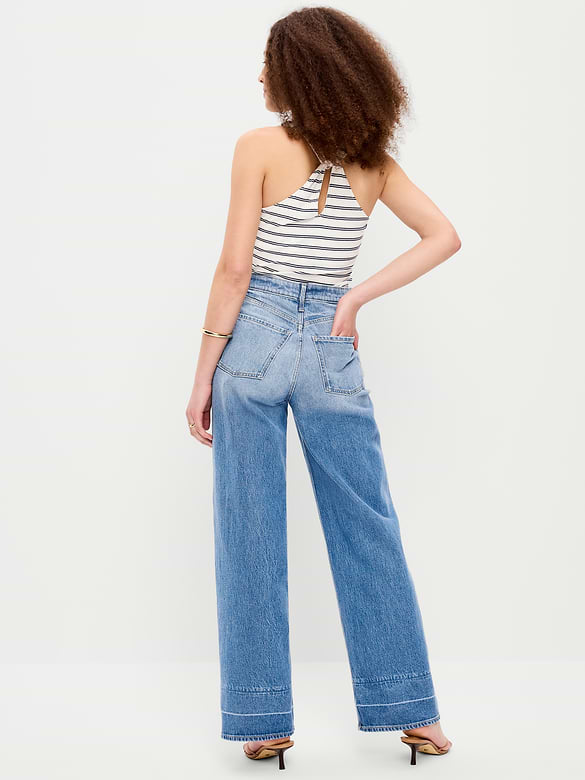 Extra High-Waisted Wide-Leg Jeans