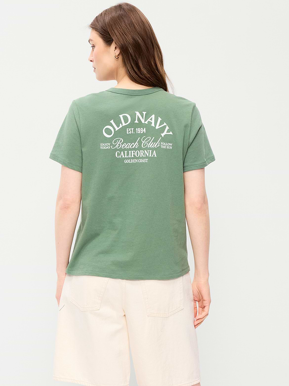 T-shirt passe-partout ras du cou à logo imprimé