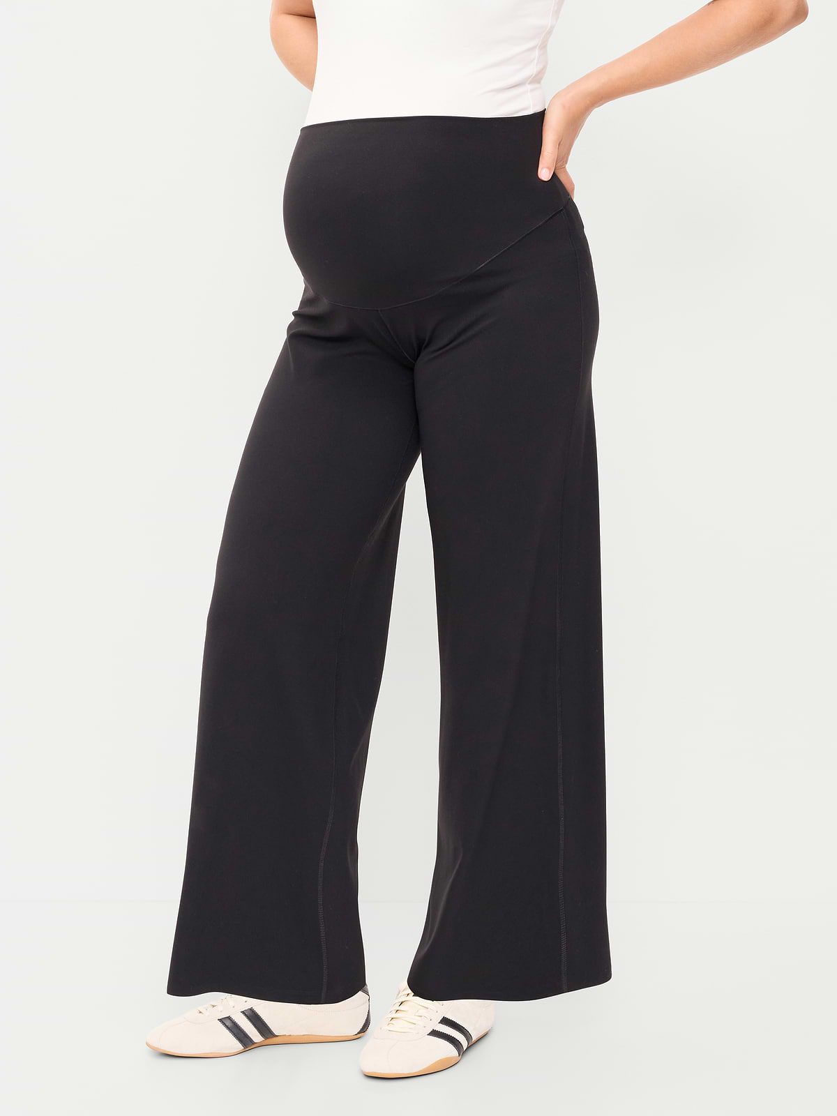 Maternity Full-Panel StudioSmooth Wide-Leg Pants