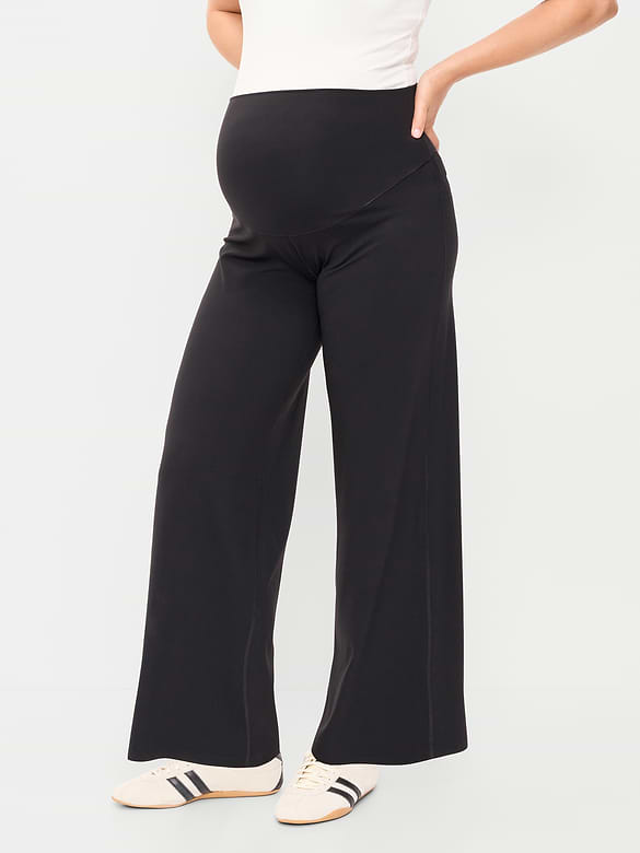 Maternity Full-Panel StudioSmooth Wide-Leg Pants