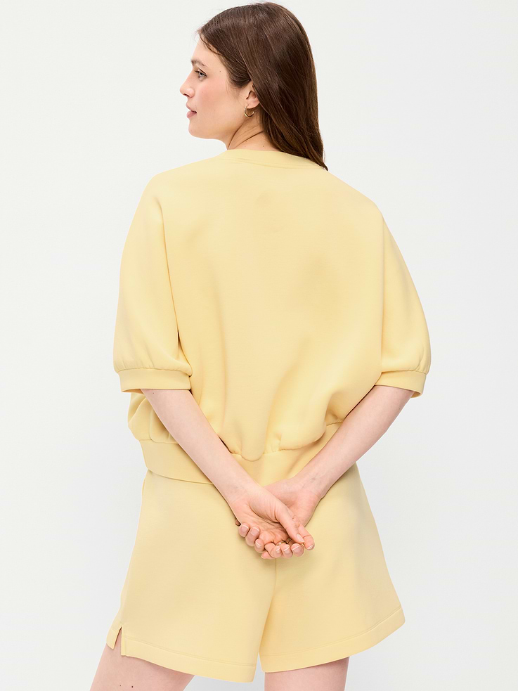 Image number 2 showing, Bounce Fleece Dolman-Sleeve Top