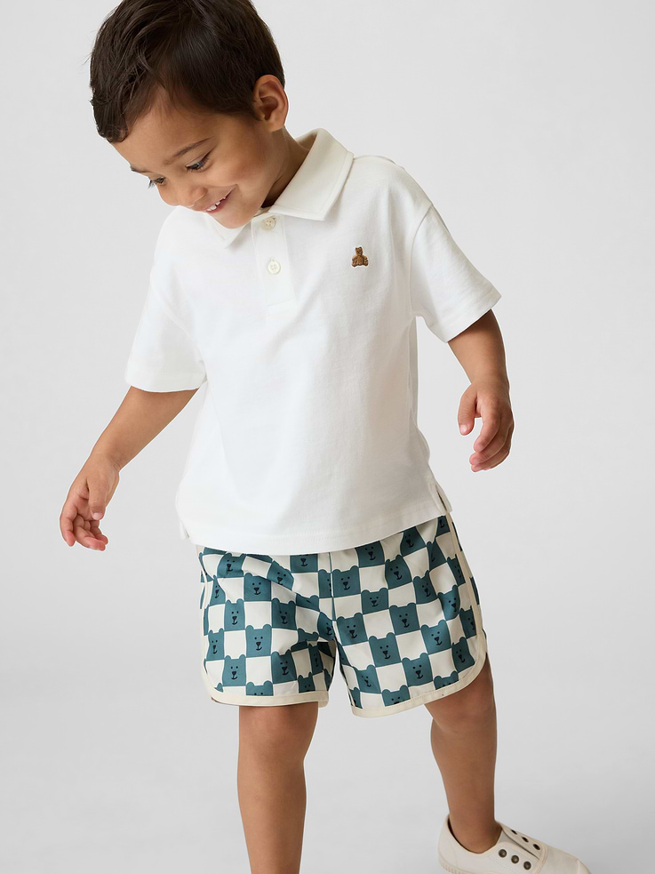 Image number 1 showing, Baby & Toddler Boxy Polo Shirt
