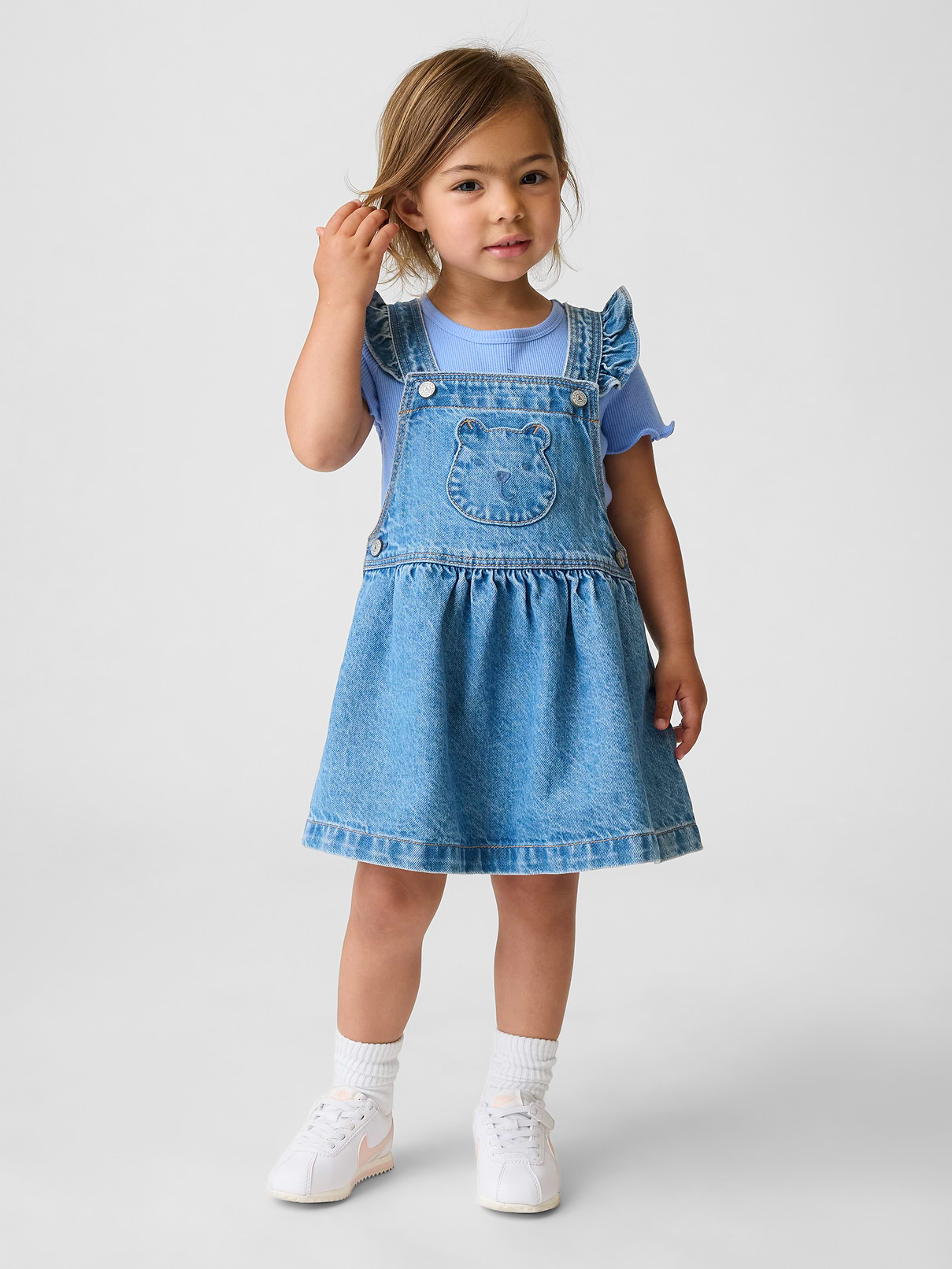 Baby & Toddler Bear Pocket Denim Skirtall