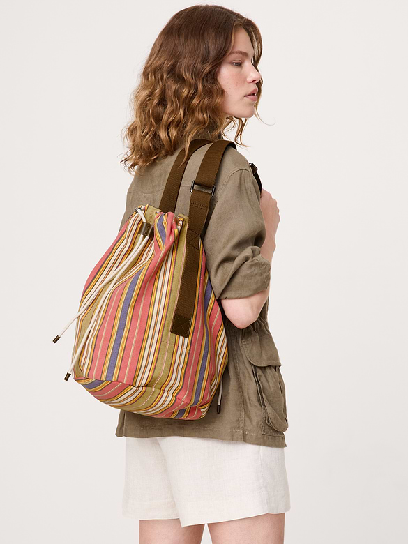 Cotton Canvas Crossbody Bag