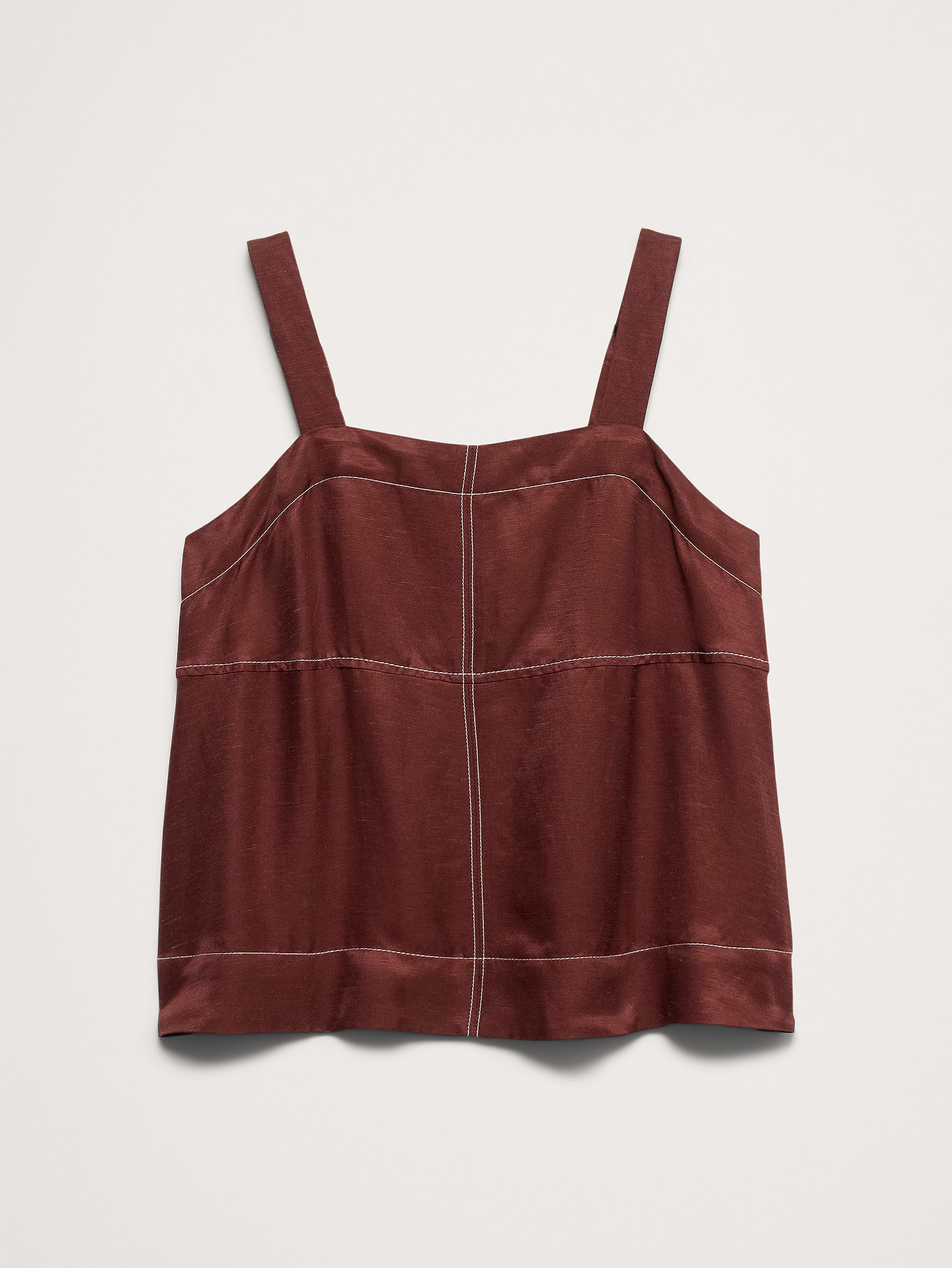 Image number 8 showing, Viscose-Linen Tank