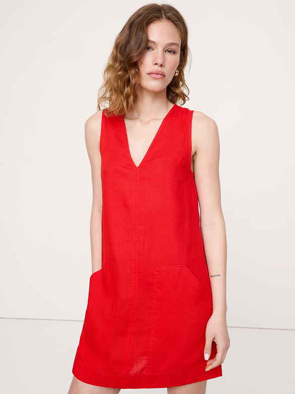 Linen Shift Dress