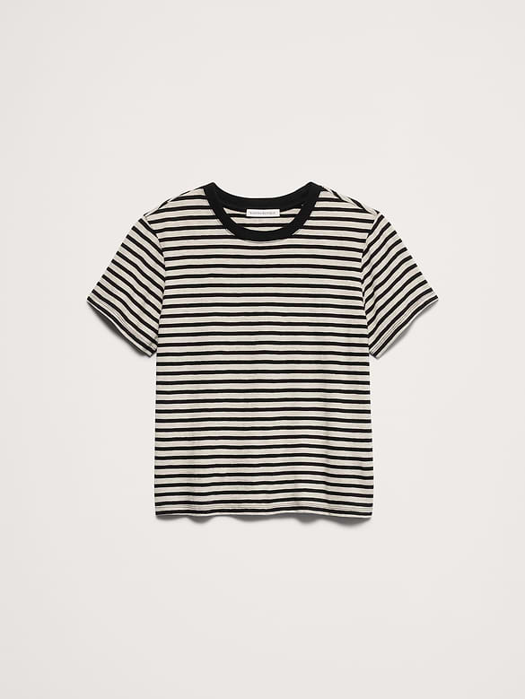 Cotton Slub Crew-Neck T-Shirt