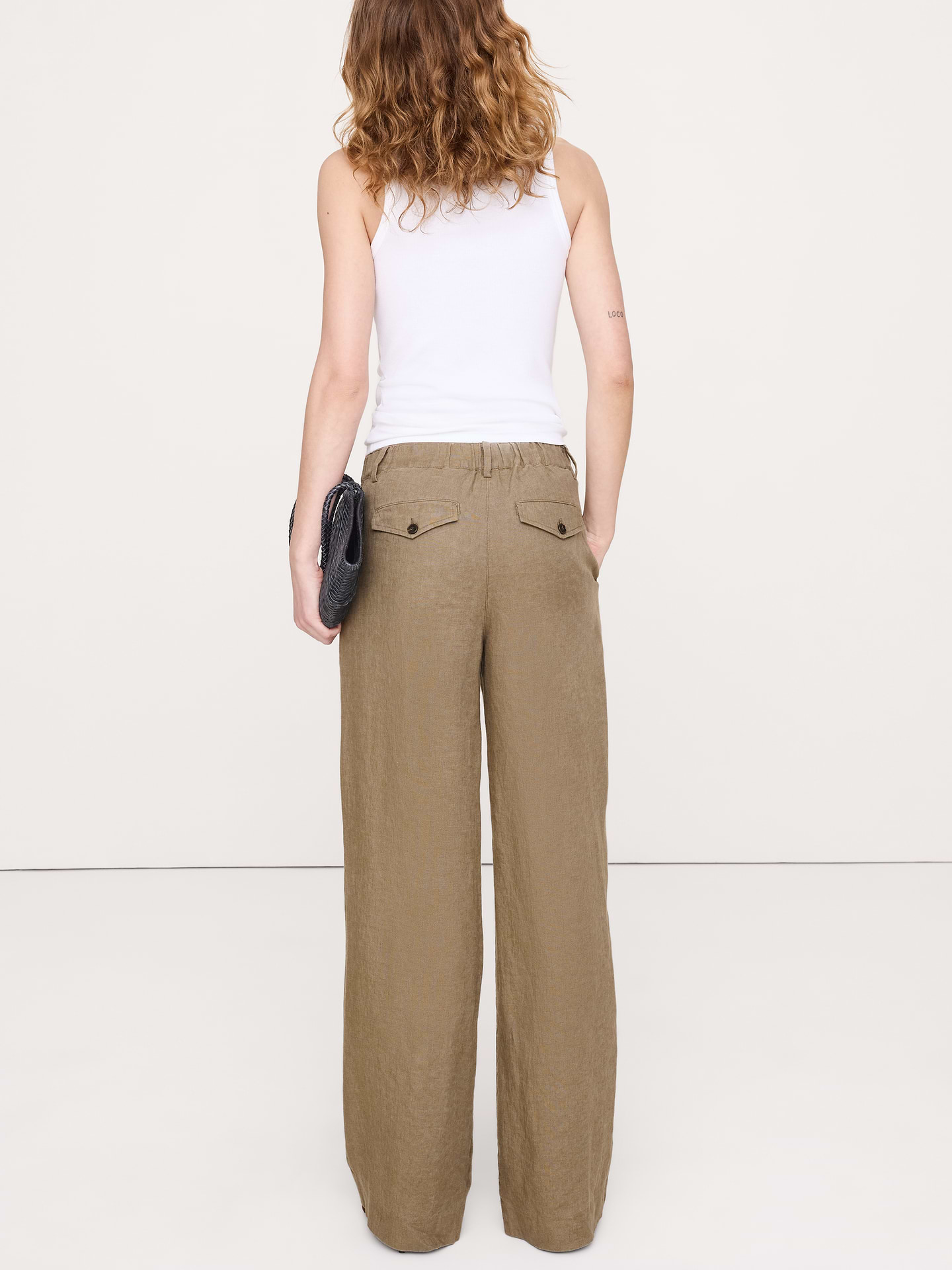 Image number 2 showing, The Everyday Wide-Leg Pant in Linen