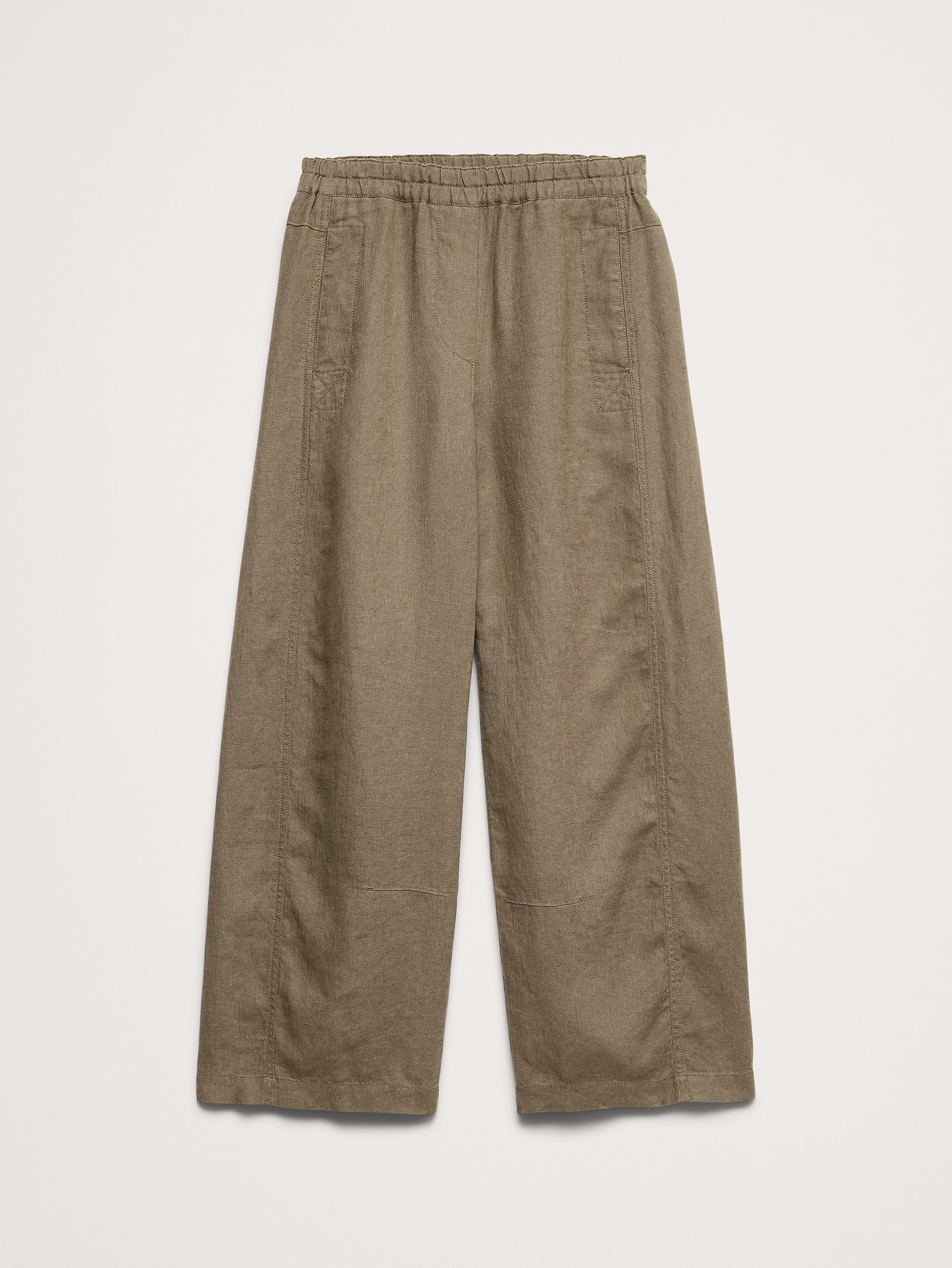 Image number 8 showing, Mid-Rise Relaxed Painter Pull-On Pant in Linen