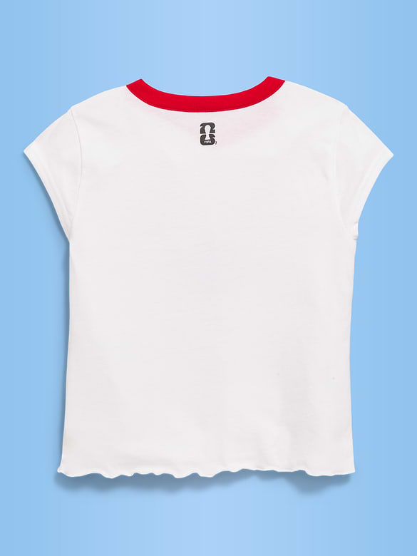 FIFA World Cup 26™ Canada Smocked Graphic T-Shirt for Girls
